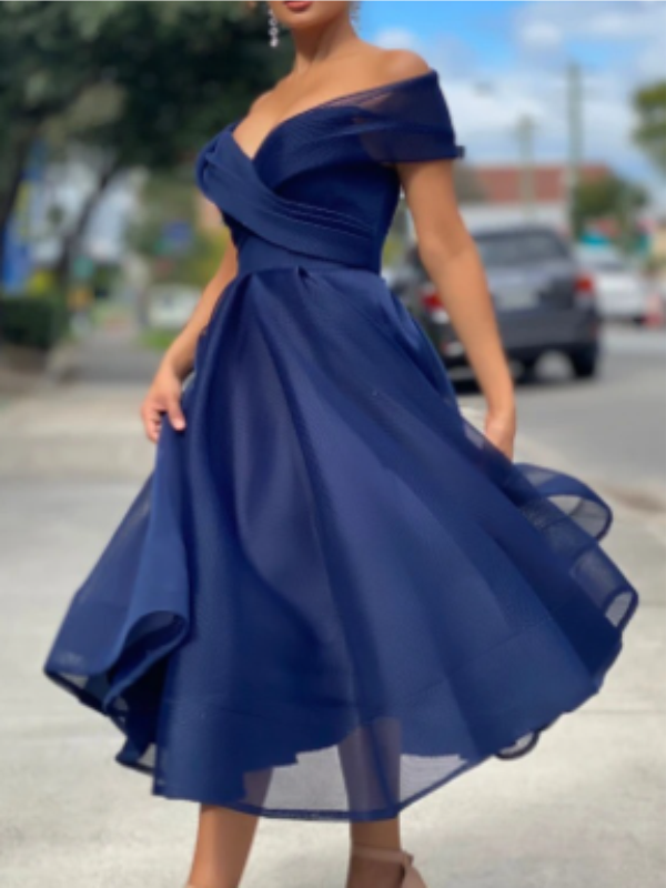 <tc>Midi φορεμα KLARYSA μπλε</tc>