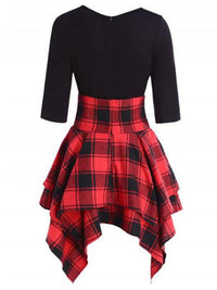 <tc>Mini φορεμα DAGMARA μαύρο/ κόκκινο</tc>