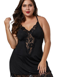 ΣΕΤ ΕΣΩΡΟΥΧΩΝ PLUS SIZE ZENAIDE μαύρο-6XL