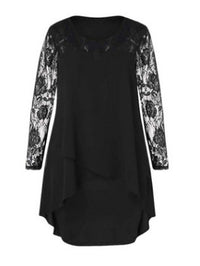 <tc>Mini φορεμα plus size LEONORE μαύρο</tc>