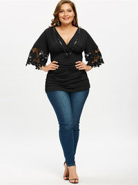 <tc>Τουνικ plus size GRYTTA μαύρο</tc>