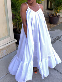 <tc>Maxi φορεμα  GENNA λευκό</tc>