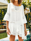 <tc>Φορεμα παραλιας  ABENA  λευκο</tc>