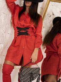 ELEGANT DRESS CLOVER red