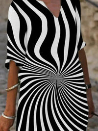 <tc>Midi φορεμα AGNIESZKA μαυρο/λευκό</tc>