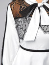 <tc>Midi φορεμα ANANA λευκό/μαύρο</tc>