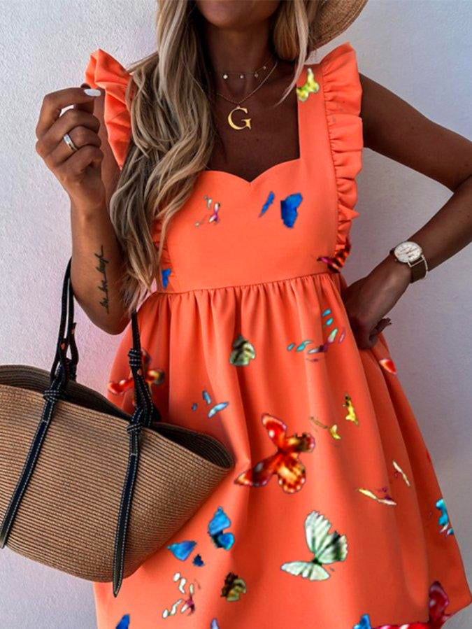 <tc>Mini φορεμα DOROTY πορτοκαλί</tc>