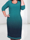 <tc>Midi φορεμα plus size LEDA πράσινο</tc>