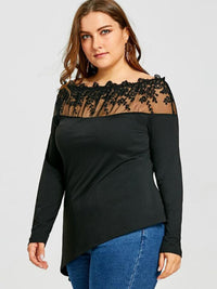 <tc>Μπλουζα plus size CYTHERIA μαύρο</tc>