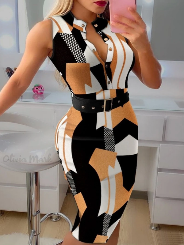 <tc>Midi φορεμα  DASSENYA πορτοκαλι /μαυρο/λευκο</tc>