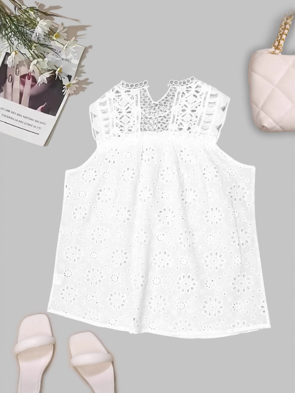 LACE SUMMER BLOUSE GAIA white