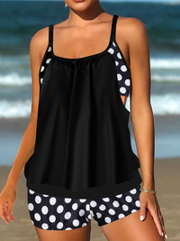 <tc>TANKINI KAROLINNA μαύρες μπούλες </tc>
