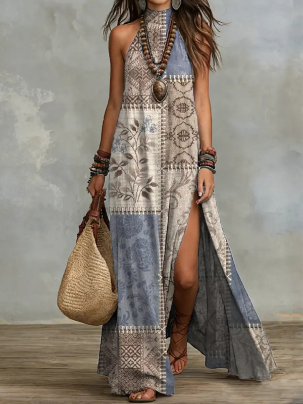 SUMMER BOHO DRESS FELICITY brown