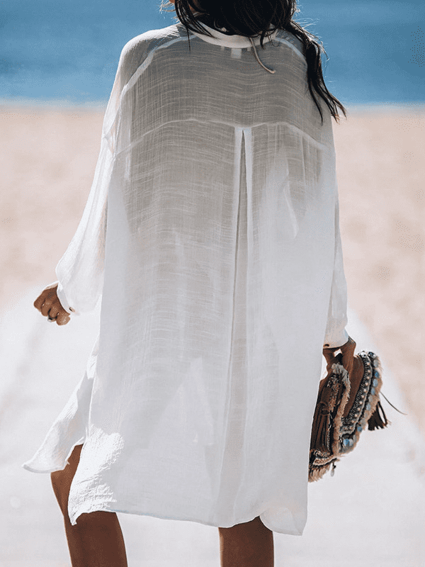 <tc>Φορεμα παραλιας KANEILIA λευκό</tc>