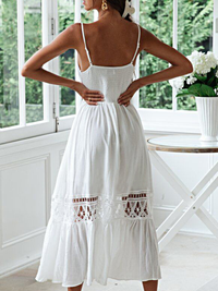 <tc>Midi  φορεμα  KINDI λευκό</tc>