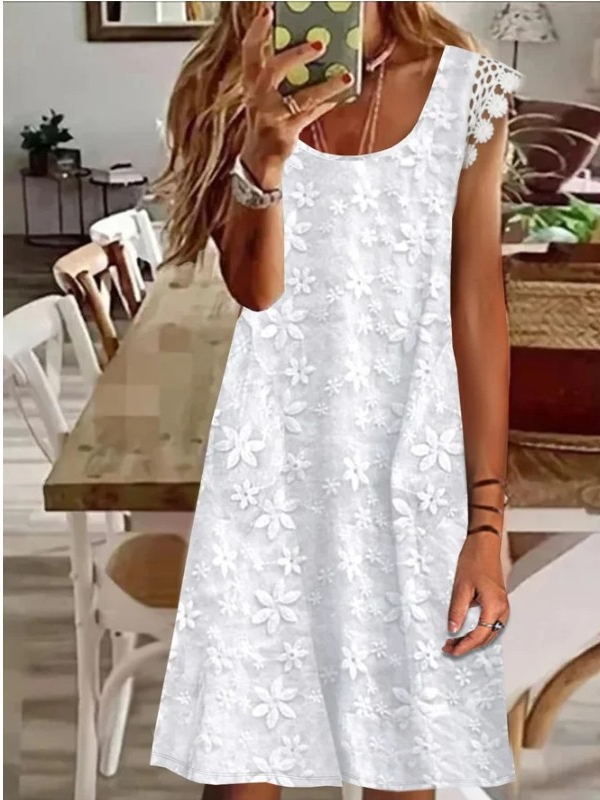 <tc>Midi φορεμα TAMAE λευκό</tc>