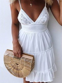 <tc>Mini φορεμα  TANEIKA λευκό</tc>