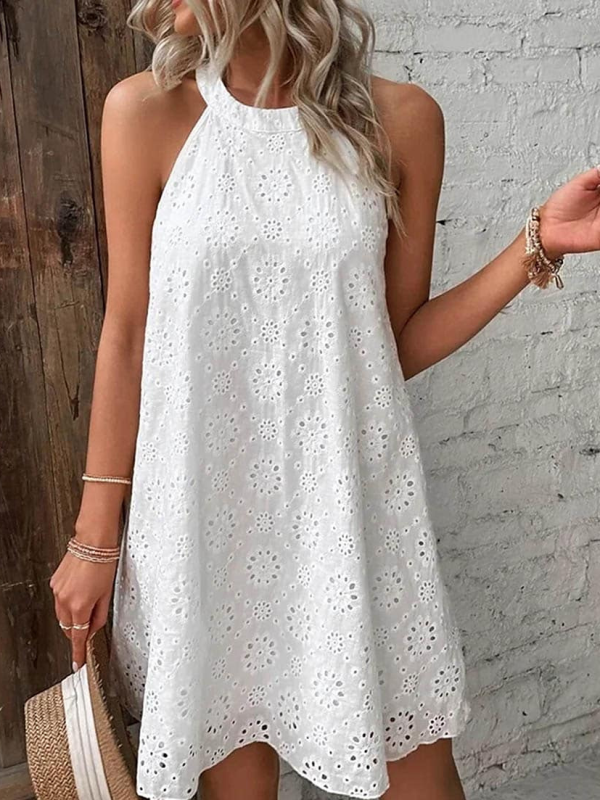 <tc>Mini φορεμα KRISSI λευκό</tc>