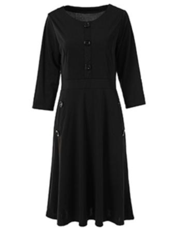 <tc>Midi φορεμα LUNETTE μαυρο</tc>