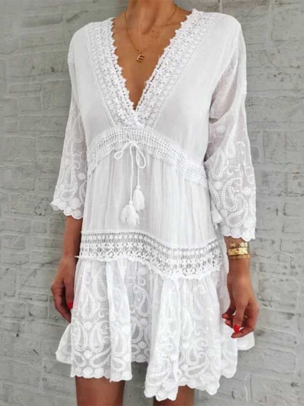 <tc>Mini φορεμα TALINA λευκό</tc>