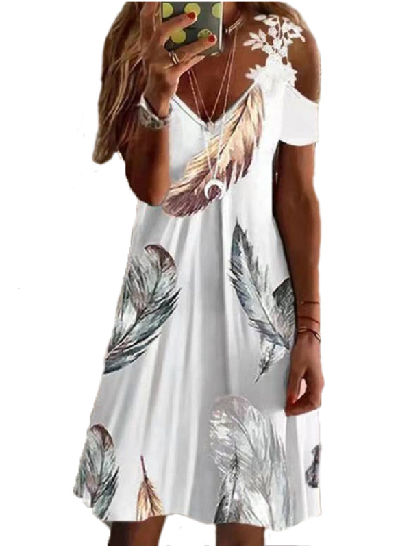 <tc>Mini φορεμα  DILLINI λευκό/ασημι</tc>