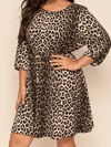 <tc>Mini φορεμα plus size BANI leopard</tc>