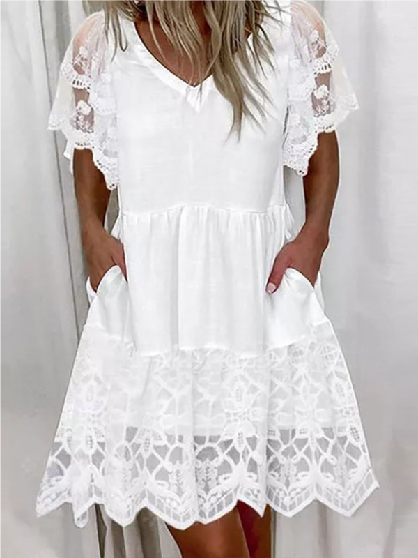 <tc>Mini φορεμα VONNI λευκό</tc>
