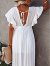 <tc>Maxi φορεμα KYON  λευκο</tc>