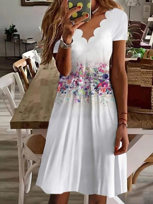 <tc>Midi φορεμα SHARIL λευκό</tc>