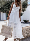 <tc>Maxi φορεμα NANINA λευκό</tc>