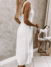 <tc>Midi φορεμα KESARA λευκό</tc>