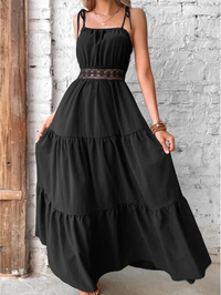 <tc>Maxi φορεμα KHANDI μαύρο</tc>