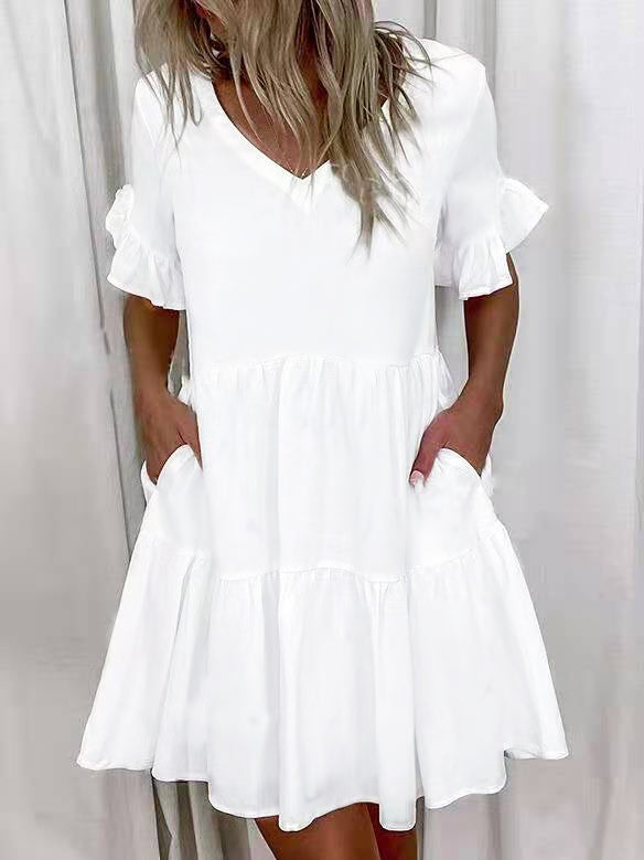 <tc>Mini φορεμα FINOLA λευκό</tc>