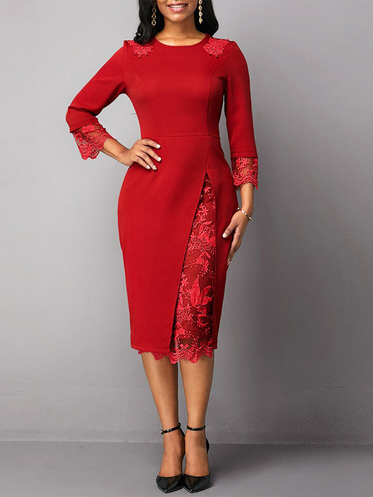 <tc>Midi φορεμα NANCEE κόκκινο</tc>