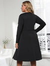 <tc>Mini φορεμα plus size MALINI μαύρο</tc>