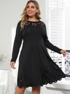 <tc>Mini φορεμα plus size MALINI μαύρο</tc>