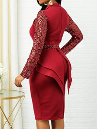 <tc>Midi φορεμα NAYELIA κόκκινο</tc>