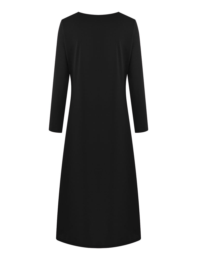 <tc>Midi  φορεμα NINNEL μαύρο</tc>