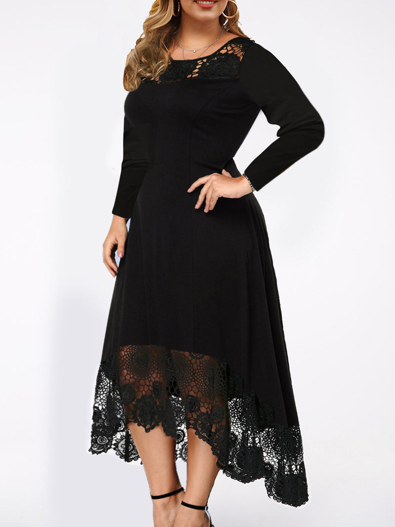 <tc>Midi φορεμα plus size JAMILY μαύρο</tc>