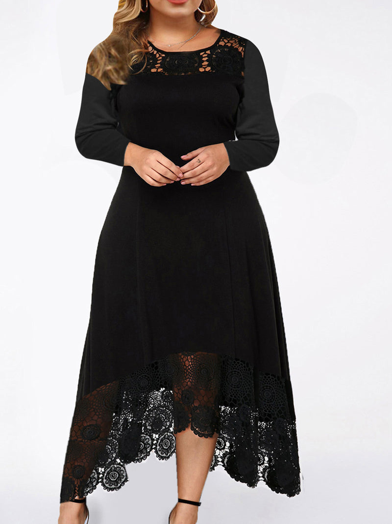 <tc>Midi φορεμα plus size JAMILY μαύρο</tc>