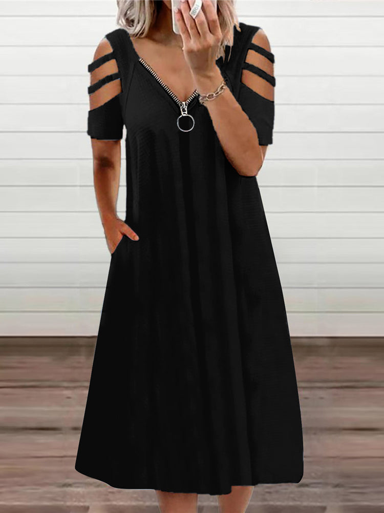 <tc>Midi φορεμα GITA μαύρο</tc>