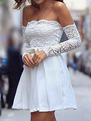 <tc>Mini φορεμα ABBIE  λευκο</tc>