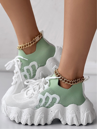 <tc>Sneakers ZABBY λευκό/πράσινο</tc>