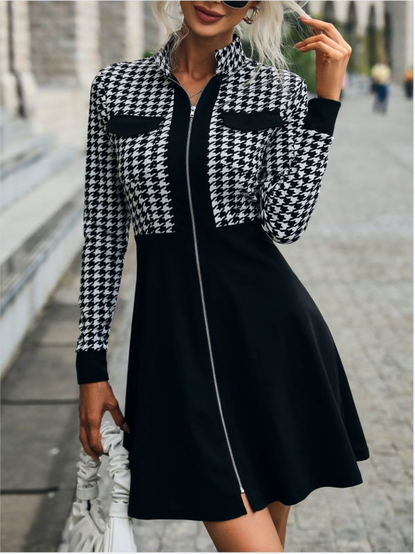 <tc>Mini  φορεμα BONVIRON μαύρο/λευκό</tc>