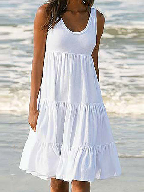 <tc>Midi φορεμα SORRELL  λευκο</tc>
