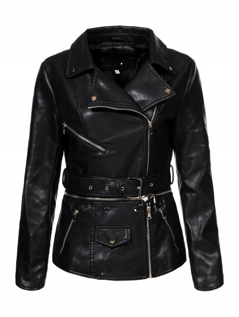 <tc>Leather τζακετ ADALINDA  μαυρο</tc>