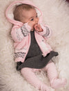 BABY OUTSIDE CARDIGAN ANIKA pink