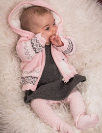 BABY OUTSIDE CARDIGAN ANIKA pink